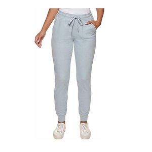NWT Marc New York Women's Ribbed Midweight Jogger Light Blue Size L $60 VV090